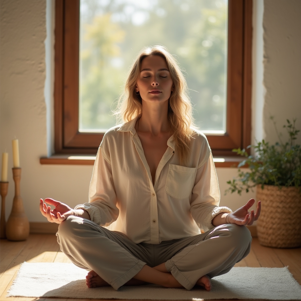 Osoba u meditaciji za mentalno zdravlje
